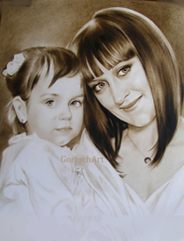 двойной портрет мать с ребенком